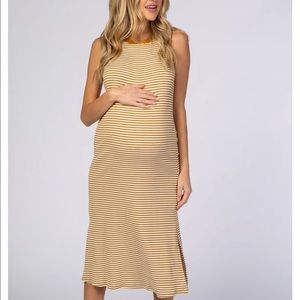 MIDI striped maternity dress
